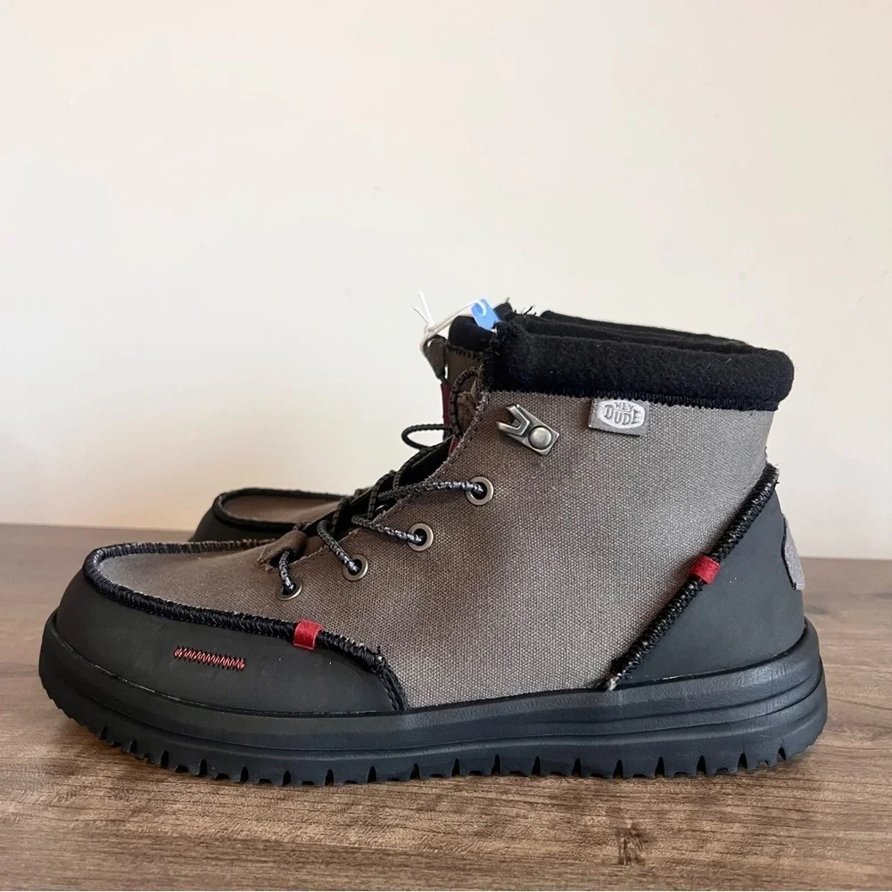 HEY DUDE NEW Men’s Bradley Waxed Canvas Boot Size 9 #476